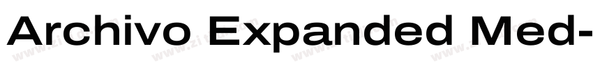 Archivo Expanded Med字体转换